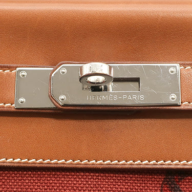 エルメス HERMES ケリー28 アマゾン 内縫い ルージュアッシュ×フォーブ ヴォーバレニア トワルクーベル 2WAYバッグ シルバー金具 ショルダー 馬 ウマ