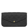 ルイヴィトン LOUIS VUITTON ポシェット フェリシー M82477 ブラック モノグラムアンプラント チェーンウォレット ゴールド金具