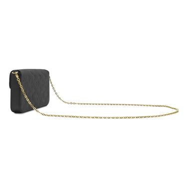 ルイヴィトン LOUIS VUITTON ポシェット フェリシー M82477 ブラック モノグラムアンプラント チェーンウォレット ゴールド金具