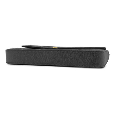 ルイヴィトン LOUIS VUITTON ポシェット フェリシー M82477 ブラック モノグラムアンプラント チェーンウォレット ゴールド金具