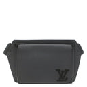 ルイヴィトン LOUIS VUITTON テイクオフ スリング M57081 ブラック グレインレザー ボディバッグ ブラック金具 黒 ウエストバック