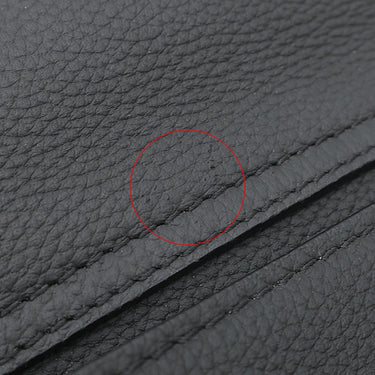 ルイヴィトン LOUIS VUITTON テイクオフ スリング M57081 ブラック グレインレザー ボディバッグ ブラック金具 黒 ウエストバック