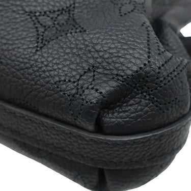 ルイヴィトン LOUIS VUITTON スカラ ミニ M80093 モノグラムマヒナ モノグラムマヒナ 2WAYバッグ シルバー金具 ショルダー クラッチ 黒