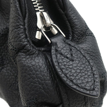 ルイヴィトン LOUIS VUITTON スカラ ミニ M80093 モノグラムマヒナ モノグラムマヒナ 2WAYバッグ シルバー金具 ショルダー クラッチ 黒