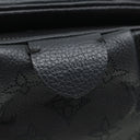 ルイヴィトン LOUIS VUITTON スカラ ミニ M80093 モノグラムマヒナ モノグラムマヒナ 2WAYバッグ シルバー金具 ショルダー クラッチ 黒