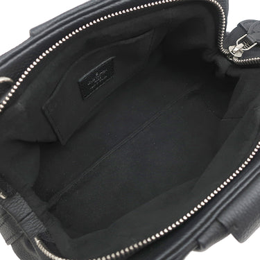 ルイヴィトン LOUIS VUITTON スカラ ミニ M80093 モノグラムマヒナ モノグラムマヒナ 2WAYバッグ シルバー金具 ショルダー クラッチ 黒