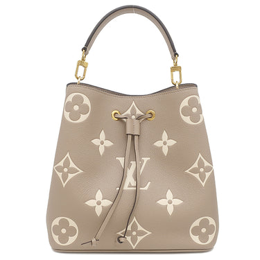 ルイヴィトン LOUIS VUITTON ネオノエ MM M45555 トゥルトレールクレーム モノグラムアンプラント バイカラーモノグラムアンプラントレザー 2WAYバッグ ゴールド金具 バイカラー