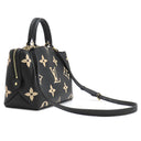 ルイヴィトン LOUIS VUITTON プティ パレ PM M58913 ノワール×ベージュ モノグラムアンプラント 2WAYバッグ ゴールド金具 黒 鍵欠品