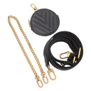 ルイヴィトン LOUIS VUITTON ニューウェーブ ミュルティ ポシェット M56461 ブラック カーフ 2WAYバッグ ゴールド金具 黒 LVロゴ チェーンショルダー