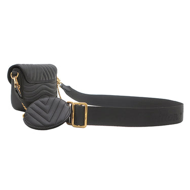 ルイヴィトン LOUIS VUITTON ニューウェーブ ミュルティ ポシェット M56461 ブラック カーフ 2WAYバッグ ゴールド金具 黒 LVロゴ チェーンショルダー