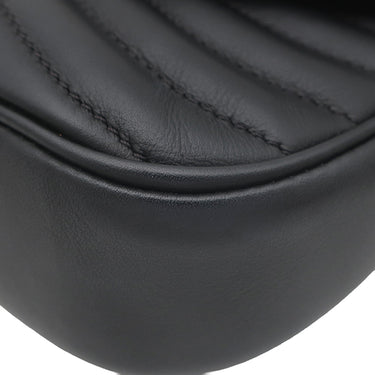 ルイヴィトン LOUIS VUITTON ニューウェーブ ミュルティ ポシェット M56461 ブラック カーフ 2WAYバッグ ゴールド金具 黒 LVロゴ チェーンショルダー