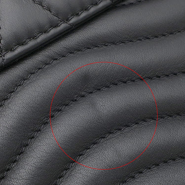 ルイヴィトン LOUIS VUITTON ニューウェーブ ミュルティ ポシェット M56461 ブラック カーフ 2WAYバッグ ゴールド金具 黒 LVロゴ チェーンショルダー