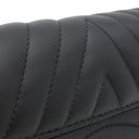 ルイヴィトン LOUIS VUITTON ニューウェーブ ミュルティ ポシェット M56461 ブラック カーフ 2WAYバッグ ゴールド金具 黒 LVロゴ チェーンショルダー