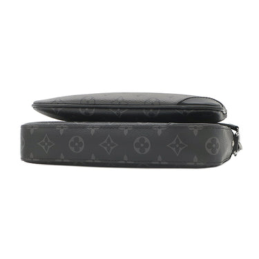 ルイヴィトン LOUIS VUITTON トリオ メッセンジャー M69443 モノグラムエクリプス モノグラムエクリプス モノグラムエクリプスリバースキャンバス ショルダーバッグ シルバー金具 黒 グレー