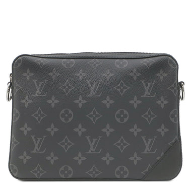 ルイヴィトン LOUIS VUITTON トリオ メッセンジャー M69443 モノグラムエクリプス モノグラムエクリプス モノグラムエクリプスリバースキャンバス ショルダーバッグ シルバー金具 黒 グレー