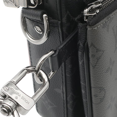 ルイヴィトン LOUIS VUITTON トリオ メッセンジャー M69443 モノグラムエクリプス モノグラムエクリプス モノグラムエクリプスリバースキャンバス ショルダーバッグ シルバー金具 黒 グレー