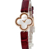 腕時計 ヴァンクリーフアーペル Van Cleef & Arpels スウィート アルハンブラ VCARO8SF00 クオーツ レディース K18RG無垢 ホワイト シェル