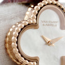 腕時計 ヴァンクリーフアーペル Van Cleef & Arpels スウィート アルハンブラ VCARO8SF00 クオーツ レディース K18RG無垢 ホワイト シェル