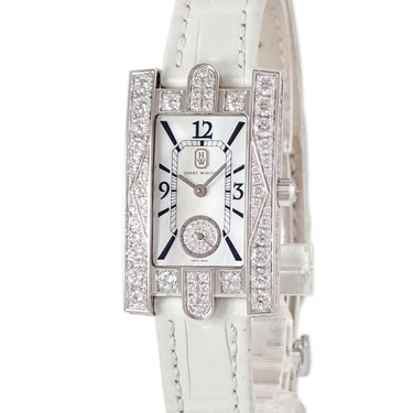腕時計 ハリーウィンストン Harry Winston アヴェニュー クラシック オーロラ AVEQHM21WW231 クオーツ レディース K18WG無垢 純正ダイヤ