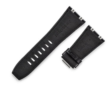 オーデマピゲ AUDEMARS PIGUET 純正 ロイヤルオーク オフショア用 クロコバンド ブラック クロコダイル 腕時計パーツ 未使用 新型 クイックチェンジ ベルト 替え 30mm ブラック