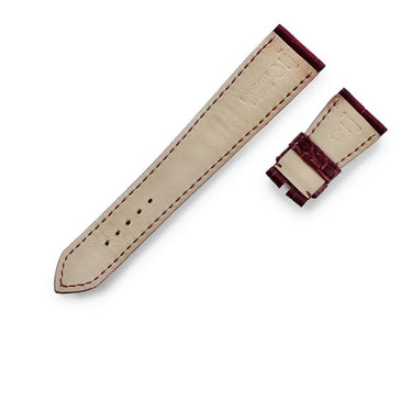ロレックス ROLEX 純正 クロコバンド ワインレッド クロコダイル 腕時計パーツ ショート丈 替え レザー ベルト 予備 交換 スペア ストラップ 20ｍｍ ワインレッド 赤