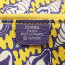 エルメス HERMES アザップロング シルクイン パープル エバーカラー 長財布 シルバー金具 紫 黄色 貝殻 ラウンドジップ 2026年製