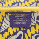 エルメス HERMES アザップ シルクイン コンパクト パープル エバーカラー コインケース シルバー金具 紫 黄色 貝殻 ラウンドジップ 2026年製