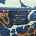 エルメス HERMES アザップ シルクイン コンパクト ブルードプリュス ヴォーエプソン コインケース シルバー金具 紺 ラウンドジップ