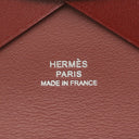 エルメス HERMES カルヴィ デュオ ルージュアッシュ エバーカーフ カードケース シルバー金具 フラグメントケース 2024年製