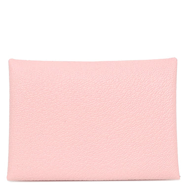 エルメス HERMES カルヴィ デュオ ローズサクラ エバーカラー カードケース シルバー金具 フラグメントケース 2024年製