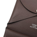 エルメス HERMES カルヴィ デュオ ショコラ エバーカラー カードケース シルバー金具 フラグメントケース