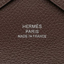エルメス HERMES カルヴィ デュオ ショコラ エバーカラー カードケース シルバー金具 フラグメントケース
