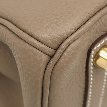 エルメス HERMES バーキン25 エトゥープ トゴ ハンドバッグ マットゴールド金具 グレージュ 2025年製