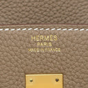 エルメス HERMES バーキン25 エトゥープ トゴ ハンドバッグ マットゴールド金具 グレージュ 2025年製