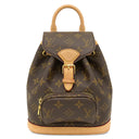 ルイヴィトン LOUIS VUITTON モンスリ MINI M11199 モノグラム モノグラムキャンバス リュック・デイパック ゴールド金具 茶 バックパック