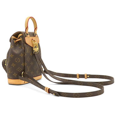ルイヴィトン LOUIS VUITTON モンスリ MINI M11199 モノグラム モノグラムキャンバス リュック・デイパック ゴールド金具 茶 バックパック