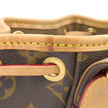 ルイヴィトン LOUIS VUITTON モンスリ MINI M11199 モノグラム モノグラムキャンバス リュック・デイパック ゴールド金具 茶 バックパック