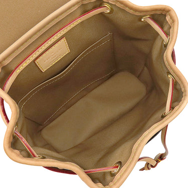 ルイヴィトン LOUIS VUITTON モンスリ MINI M11199 モノグラム モノグラムキャンバス リュック・デイパック ゴールド金具 茶 バックパック