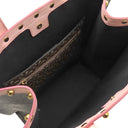 バーバリー BURBERRY TBモノグラム ブックトート ブラウン×ピンク PVC レザー トートバッグ ゴールド金具
