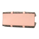 バーバリー BURBERRY TBモノグラム ブックトート ブラウン×ピンク PVC レザー トートバッグ ゴールド金具