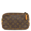 ルイヴィトン LOUIS VUITTON ポシェット マルリー バンドリエール M51828 モノグラム モノグラムキャンバス ショルダーバッグ ゴールド金具 茶 ショルダー