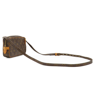 ルイヴィトン LOUIS VUITTON ポシェット マルリー バンドリエール M51828 モノグラム モノグラムキャンバス ショルダーバッグ ゴールド金具 茶 ショルダー