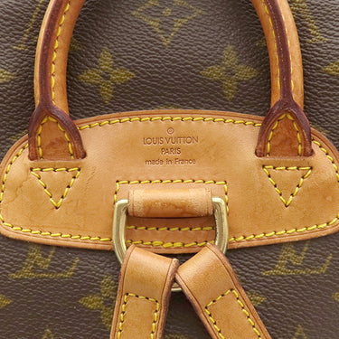 ルイヴィトン LOUIS VUITTON ミニ モンスリ M51137 モノグラム モノグラムキャンバス リュック・デイパック ゴールド金具 茶 バックパック