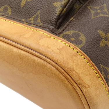 ルイヴィトン LOUIS VUITTON ミニ モンスリ M51137 モノグラム モノグラムキャンバス リュック・デイパック ゴールド金具 茶 バックパック