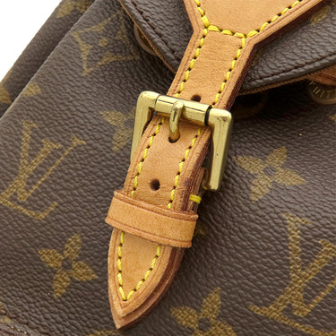 ルイヴィトン LOUIS VUITTON ミニ モンスリ M51137 モノグラム モノグラムキャンバス リュック・デイパック ゴールド金具 茶 バックパック