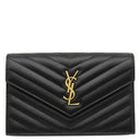 サンローラン SAINT LAURENT カサンドラ チェーンウォレット 742920 ブラック レザー チェーンウォレット ゴールド金具 ショルダー クラッチバッグ