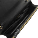 サンローラン SAINT LAURENT カサンドラ チェーンウォレット 742920 ブラック レザー チェーンウォレット ゴールド金具 ショルダー クラッチバッグ