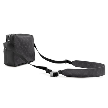 ルイヴィトン LOUIS VUITTON アウトドア メッセンジャー PM M30233 ブラック タイガ モノグラムエクリプス ショルダーバッグ シルバー金具 黒