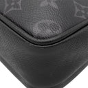 ルイヴィトン LOUIS VUITTON アウトドア メッセンジャー PM M30233 ブラック タイガ モノグラムエクリプス ショルダーバッグ シルバー金具 黒
