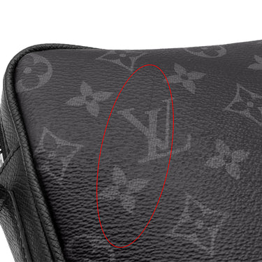 ルイヴィトン LOUIS VUITTON アウトドア メッセンジャー PM M30233 ブラック タイガ モノグラムエクリプス ショルダーバッグ シルバー金具 黒